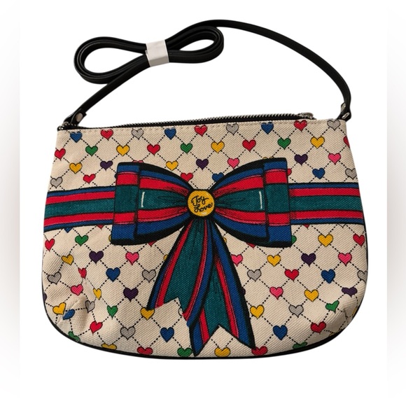 Brighton “Love & Joy” heavy canvas crossbody - NWT - Picture 2 of 6